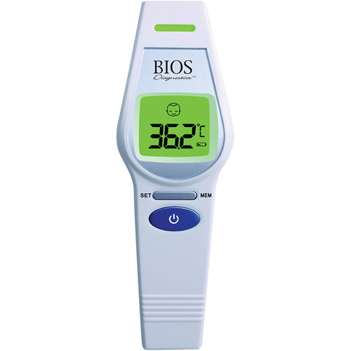Non-Contact Forehead Thermometer, 0°C - 100.0°C (32.0°F - 212.0°F), Fixed Emmissivity OSI Industrial Sales