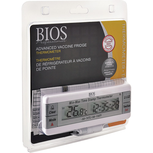 Vaccine Thermometer, Contact, Digital, -50-70°F (-58-158°C) OSI Industrial Sales