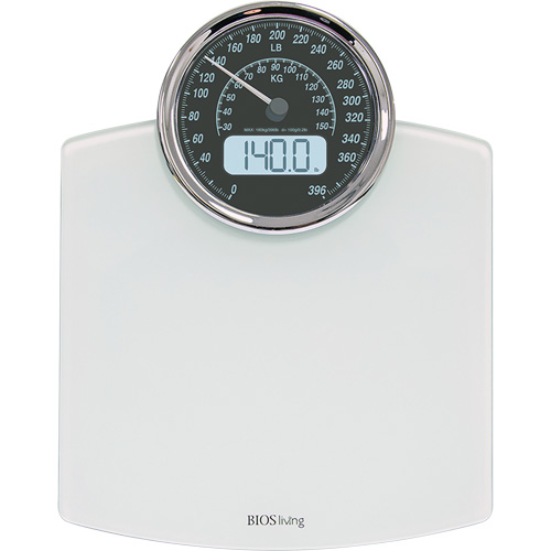 Digital Analog Scale, 396 lbs. Cap., 100 g / 0.2 lbs. Graduations OSI Industrial Sales