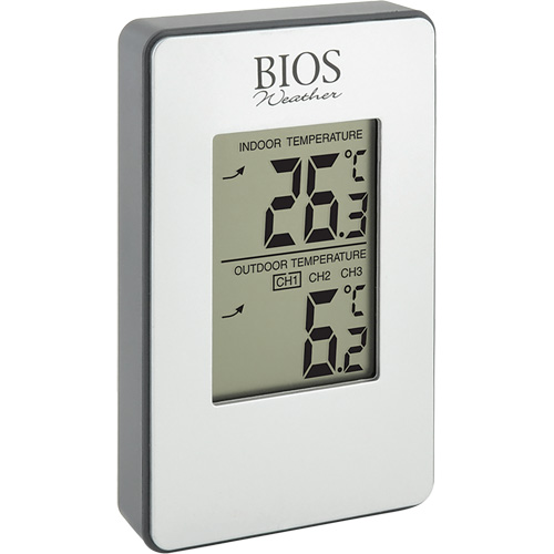 Thermom&egrave;tre sans fil int&eacute;rieur/ext&eacute;rieur, Sans contact, Analogique, 31-158°F (-35-70°C) OSI Industrial Sales