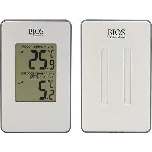 Thermom&egrave;tre sans fil int&eacute;rieur/ext&eacute;rieur, Sans contact, Analogique, 31-158°F (-35-70°C) OSI Industrial Sales