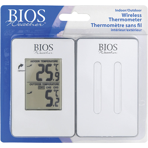 Thermom&egrave;tre sans fil int&eacute;rieur/ext&eacute;rieur, Sans contact, Analogique, 31-158°F (-35-70°C) OSI Industrial Sales