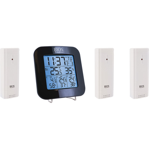 Wireless Weather Station with 3 Sensors, Non-Contact, Digital, 40-158°F (-40-70°C) OSI Industrial Sales
