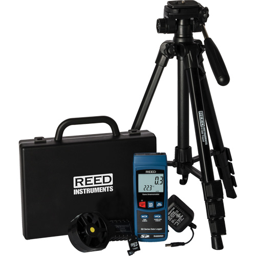 Vane Thermo-Anemometer Kit, Data Logging, 0.4 - 30.0 m/sec Air Velocity Range OSI Industrial Sales