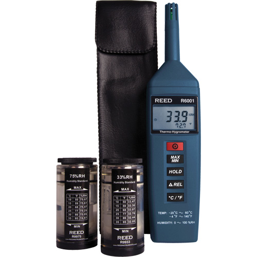 N&eacute;cessaire de thermo-hygrom&egrave;tre, 0,0% - 100% RH, -4°- 140° F (-20° - 60° C) OSI Industrial Sales