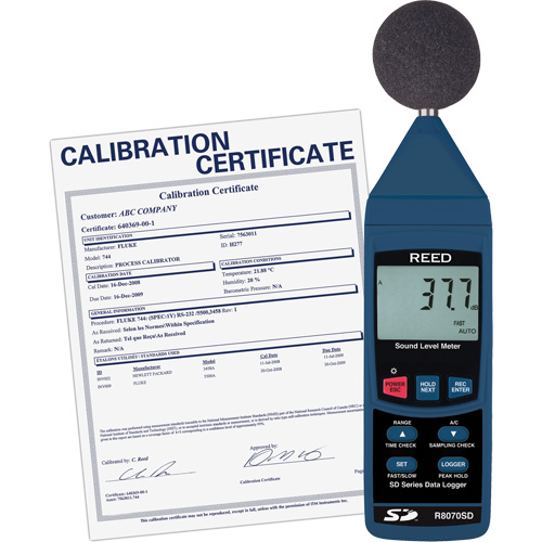 Data Logging Sound Level Meter with Calibration Certificate OSI Industrial Sales
