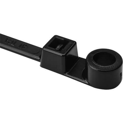 Attache de c&acirc;ble &agrave; vis, Longueur 12-2/5", R&eacute;sistance &agrave; la traction 50 lb, Noir OSI Industrial Sales