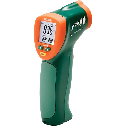 Mini thermom&egrave;tre &agrave; infrarouge &agrave; large gamme, Sans contact, Num&eacute;rique, -25-1200°F (-50-650°C) OSI Industrial Sales