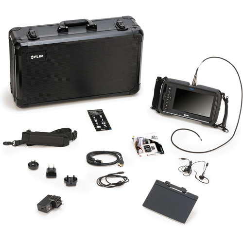 Ensemble de vid&eacute;oscope avec longue sonde double de cam&eacute;ra HD 4,9 mm × 1 m, 7" Affichage, 1024 x 600 pixels OSI Industrial Sales