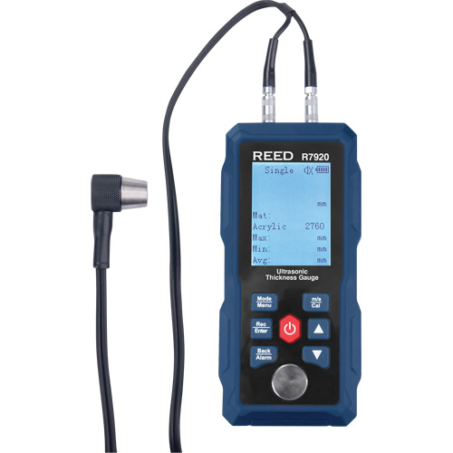 Thickness Gauge with 5-Step Calibration Block, Digital Display, Ultrasound OSI Industrial Sales
