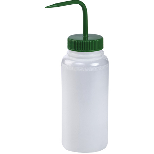 Wide-Mouth Polyethylene Wash Bottle with Green Polypropylene Cap OSI Industrial Sales