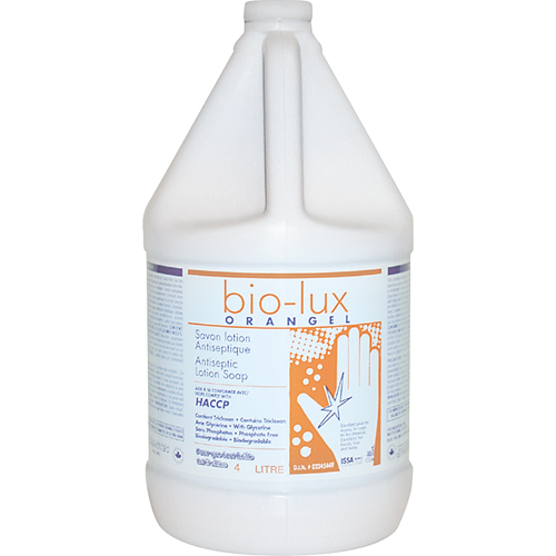 Savon liquide antimicrobien Orangel Bio-Lux , Liquide, 4 L, Parfum&eacute; OSI Industrial Sales