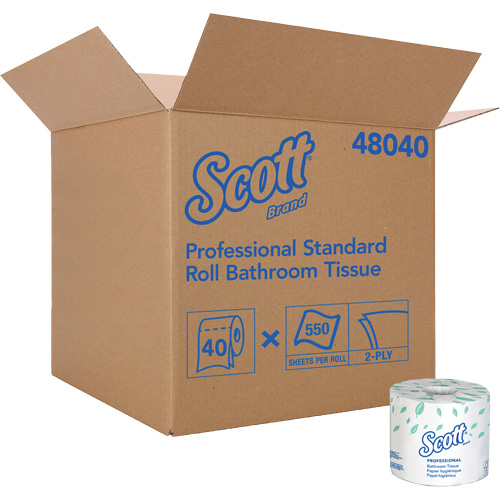 Papier hygi&eacute;nique Scott, 2 Pli, 550 Feuilles/Rouleu, Blanc OSI Industrial Sales