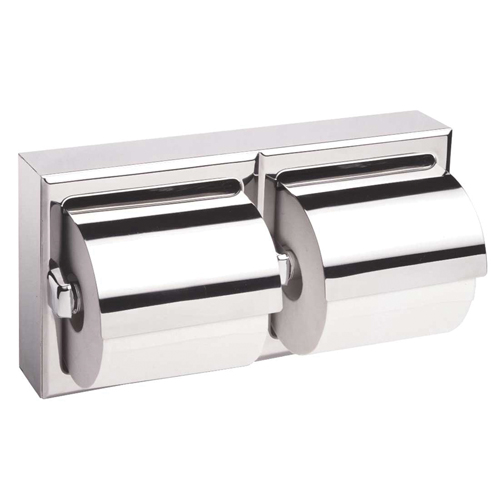 Distributeur double de papier hygi&eacute;nique avec protecteurs, Multiple Capacit&eacute; du rouleau OSI Industrial Sales