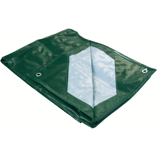 Tarp, Heavy-Duty, Green, 10' x 8' x 9 mils OSI Industrial Sales