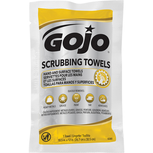 Scrubbing Towels, 80 Wipes, 12-1/4" x 10-1/2" OSI Industrial Sales