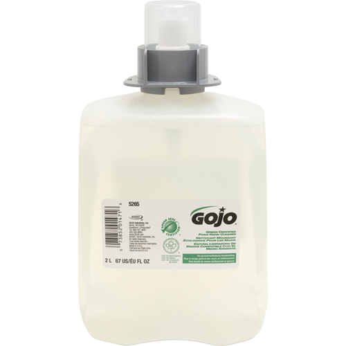 Savon pour les mains certifi&eacute; vert FMX-20, Mousse, 2 L, Sans parfum OSI Industrial Sales
