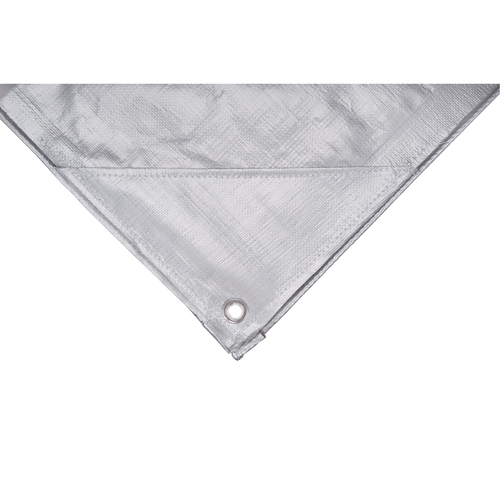 Tarp, Super Heavy-Duty, Silver, 10' x 8' x 12 mils OSI Industrial Sales