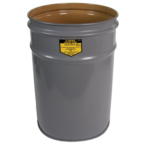 Cease-Fire&reg; Grey Smoking Receptacle Drum OSI Industrial Sales