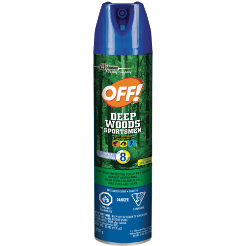 OFF! Deep Woods&reg; Sportsmen Insect Repellent, 30% DEET, Aerosol, 230 g OSI Industrial Sales