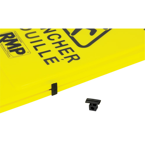 Safety Wet Floor Sign, Bilingual with Pictogram OSI Industrial Sales