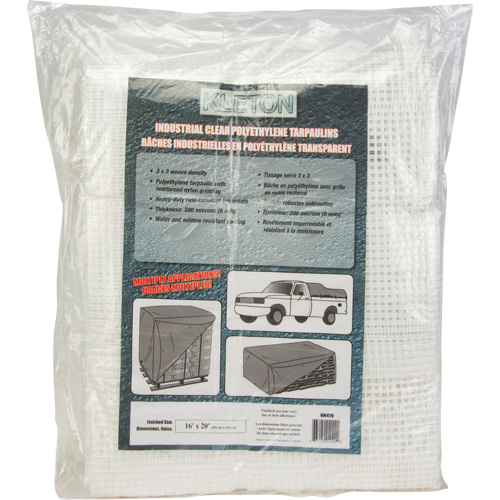 Clear Tarp, 12' x 10' x 8 mils OSI Industrial Sales