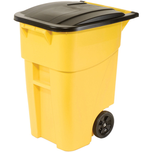 Contenant roulant BRUTE, Bord de rue, Plastique, 50 gal. US OSI Industrial Sales