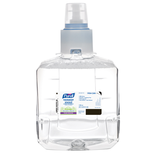 LTX-12 Advanced Foam Hand Sanitizer, 1200 ml, Cartridge Refill, 70% Alcohol OSI Industrial Sales
