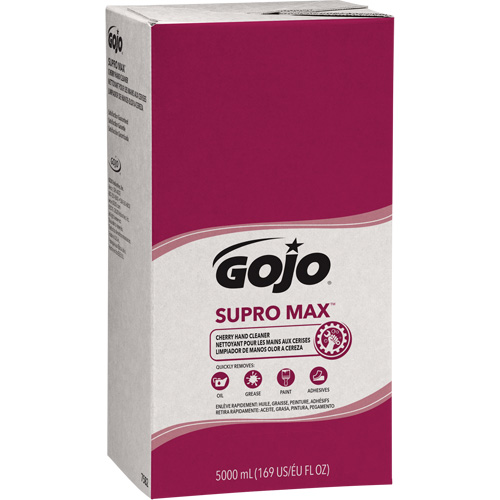 SUPRO MAX Hand Cleaner or GOJO&reg; PRO TDX Dispenser, Lotion, 5000 ml, Refill, Cherry OSI Industrial Sales