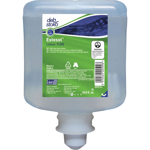 Nettoyant l&eacute;ger et pure pour les mains Estesol, Cr&egrave;me, 1 L, Recharge, Fraîcheur OSI Industrial Sales
