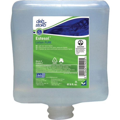 Estesol&reg; Pure Light-Duty Hand Cleaner, Cream, 2 L, Refill, Fresh Scent OSI Industrial Sales