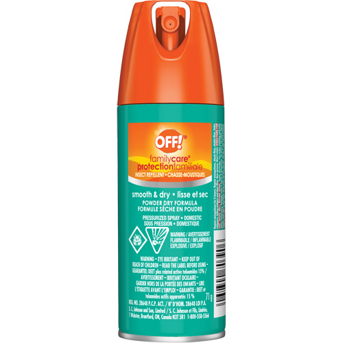 Insectifuge Off! Family Care, DEET &agrave; 15 %, A&eacute;rosol, 2,5 oz. OSI Industrial Sales