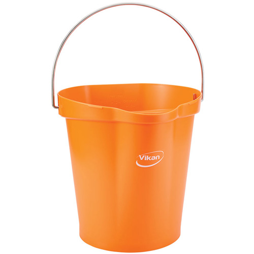 Food Hygiene Bucket, Tangerine, 3 US gal. OSI Industrial Sales
