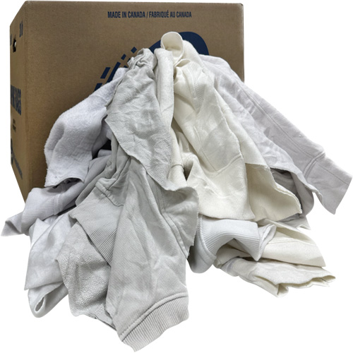 Wiping Rags, Fleece, White, 20 lbs. OSI Industrial Sales