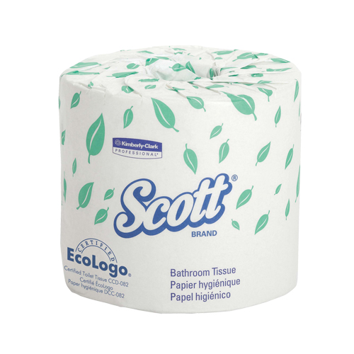 Scott&reg; Toilet Paper, 1 Ply, 550 Sheets/Roll, 403' Length, White OSI Industrial Sales