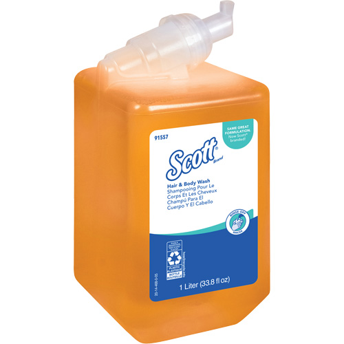 Savon pour le corps et les cheveux Essential de Scott, 1000 ml, Fraîcheur, Bouteille OSI Industrial Sales