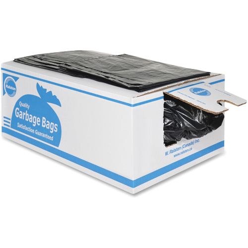 Industrial Garbage Bags, Strong, 36" W x 26" L, 0.85 mils, Black OSI Industrial Sales