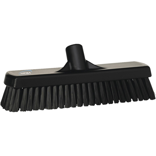 Balai-brosse pour planchers et mur, Crins Ferme, 12", Polyester, Noir OSI Industrial Sales