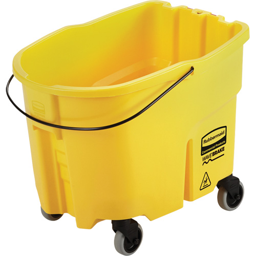 Seau pour vadrouille Wavebrake, Capacit&eacute; de 8.75 gal. US (35 pintes), Jaune OSI Industrial Sales