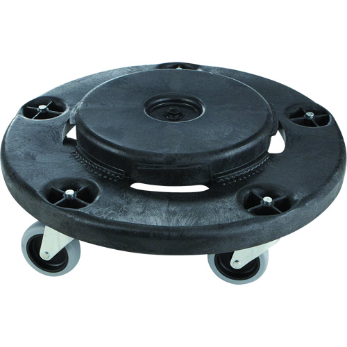 Socle roulant silencieux Brute, Poly&eacute;thyl&egrave;ne, Noir, Convient aux contenants 26-1/2" dia. OSI Industrial Sales
