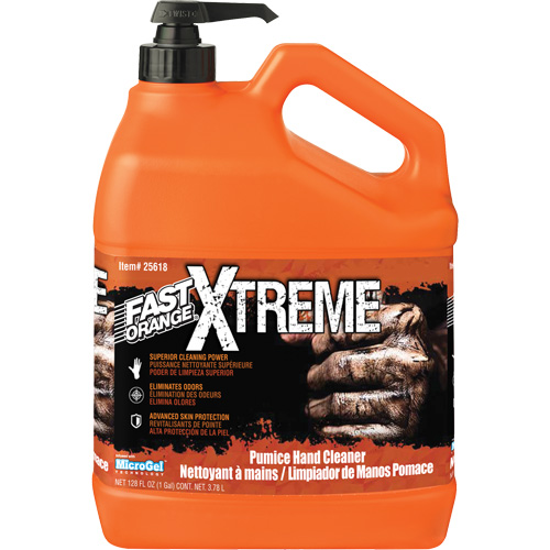 Xtreme Professional Grade Hand Cleaner, Pumice, 3.78 L, Pump Bottle, Orange OSI Industrial Sales