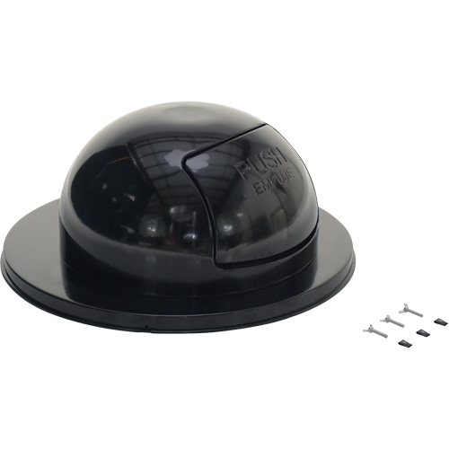 Drum Waste Disposal Top, Dome Lid, Metal, Fits Container Size: 23-1/2" Dia. OSI Industrial Sales