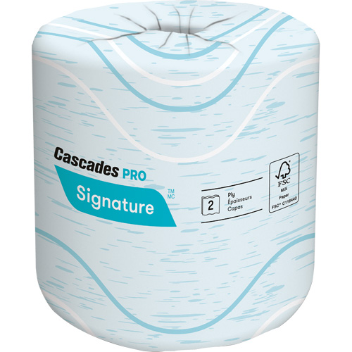 Pro Signature Toilet Paper, 2 Ply, 400 Sheets/Roll, 133' Length, White OSI Industrial Sales
