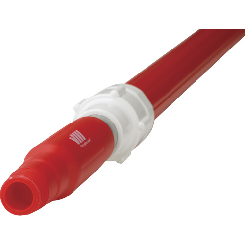 Manche de brosse pour plateforme, Brosse/Support &agrave; tampon, Rouge, T&eacute;lescopique, 62"-113" lo OSI Industrial Sales