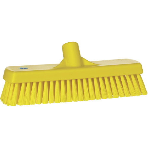Brosse &agrave; r&eacute;curer pour planchers et murs, Crins Ferme, 12", Polyester, Jaune OSI Industrial Sales