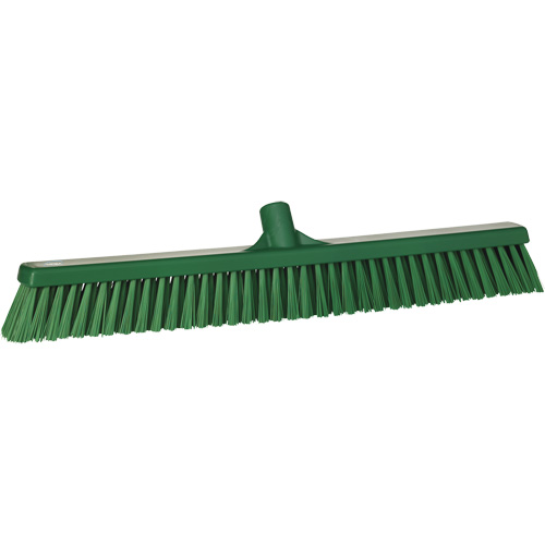 Balai-brosse &agrave; soies combin&eacute;es, Crins Cors&eacute;/Fin, 24", Polyester, Vert OSI Industrial Sales