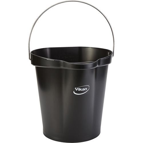 Seau pour l'hygi&egrave;ne des aliments, Noir, 3 gal. US OSI Industrial Sales
