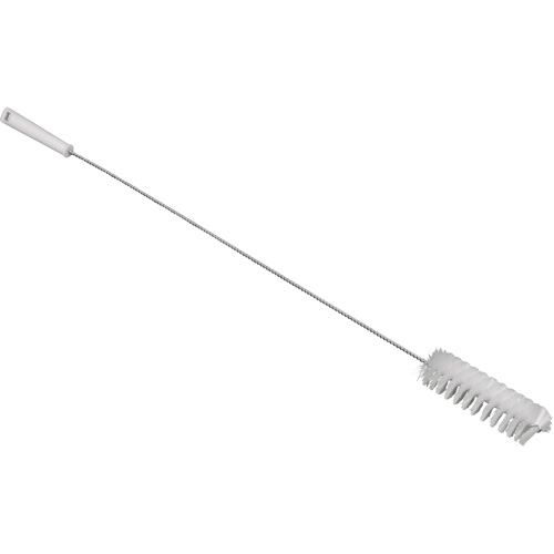 Brosse avec manche flexible, Soies Moyen, Longueur de 36", Blanc OSI Industrial Sales