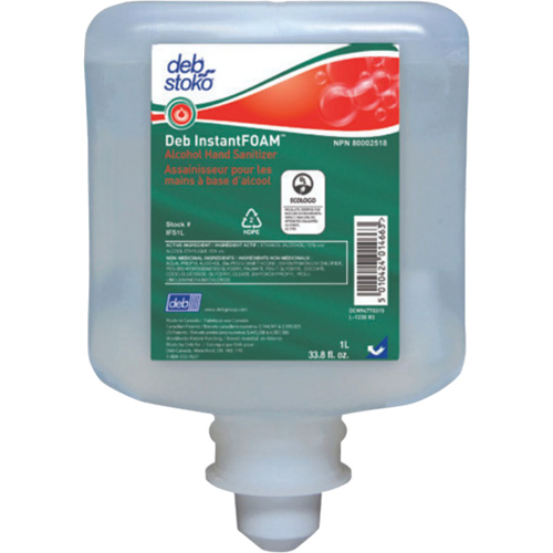D&eacute;sinfectant pour les mains Instantfoam, 1000 ml, Recharge, 70 % alcool OSI Industrial Sales