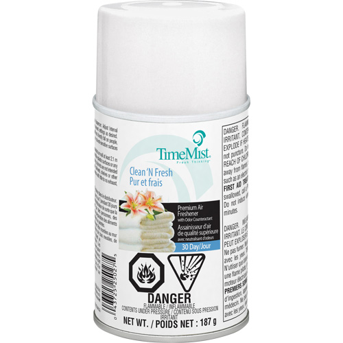 TimeMist&reg; Industrial Strength Air Freshener, Clean & Fresh, Aerosol Can/Cartridge OSI Industrial Sales